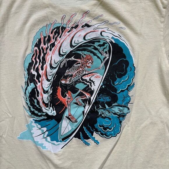 O’Neill Short Sleeve T-Shirt Wave Graphic Size Small Standard Fit 100% Cotton - Picture 2 of 16